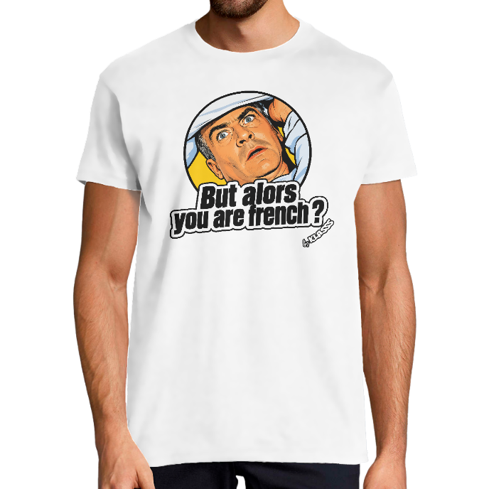 T-shirt Homme CINEMA KLASSS "BUT ALORS YOU ARE FRENCH ?" col rond 150 gr 