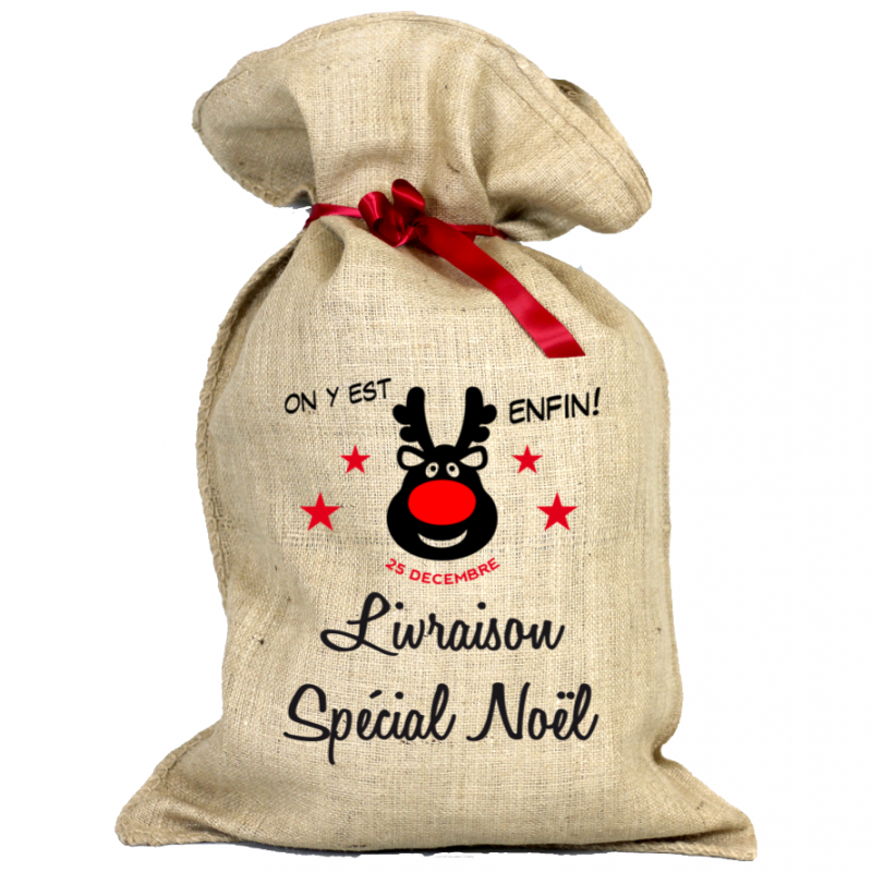 Face HOTTE DE NOEL - Renne de Noël