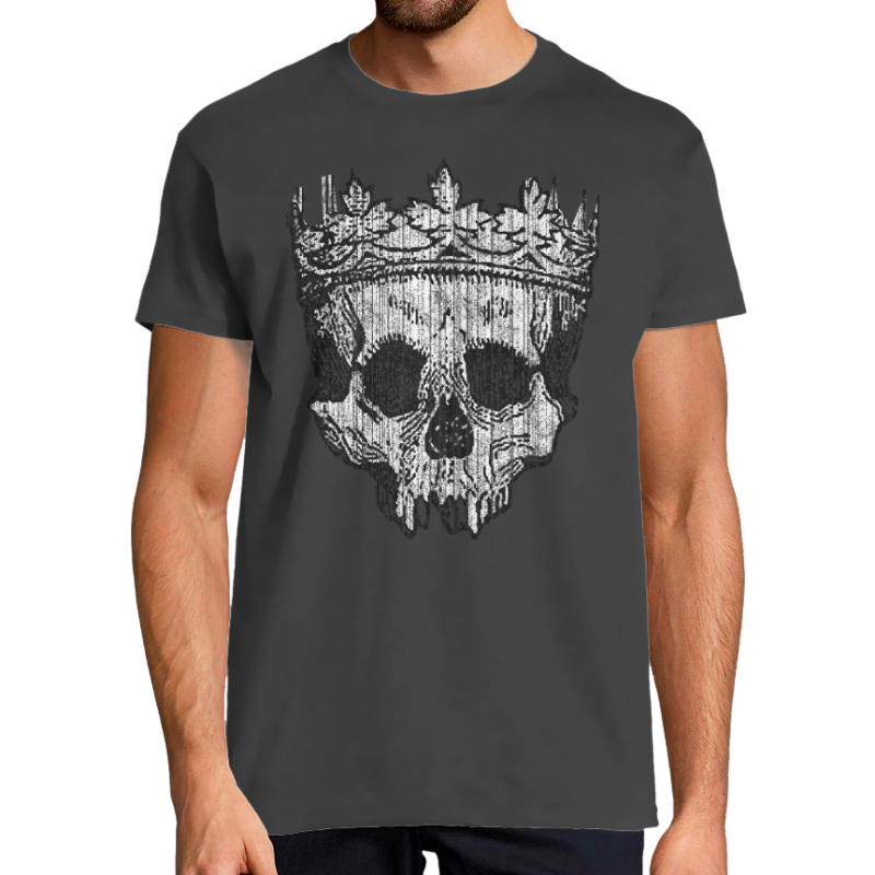 TETE DE MORT COURONNE