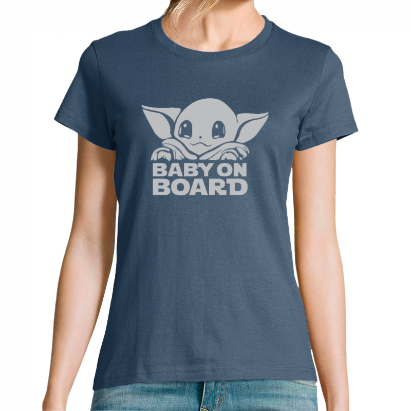 T-SHIRT BABY ON BOARD FEMME