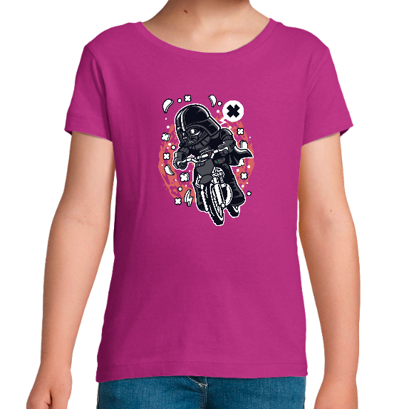 T-SHIRT DARK VADOR LE DARK RIDER FILLE