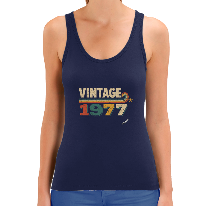 Débardeur FEMME "VINTAGE 1977" KLASSS coton bio 