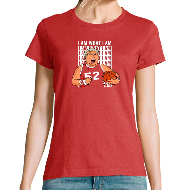T-SHIRT TRUMP AND BASKETBALL FEMME  – T-shirt humour sport streetwear