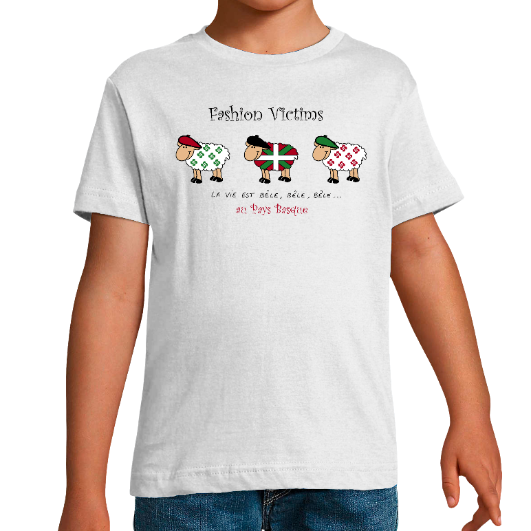 Face FASHION VICTIMS AU PAYS BASQUE - T-SHIRT ENFANT