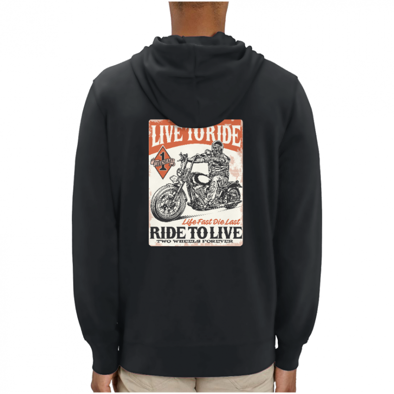 SWEATSHIRT LIVE TO RIDE UNISEXE
