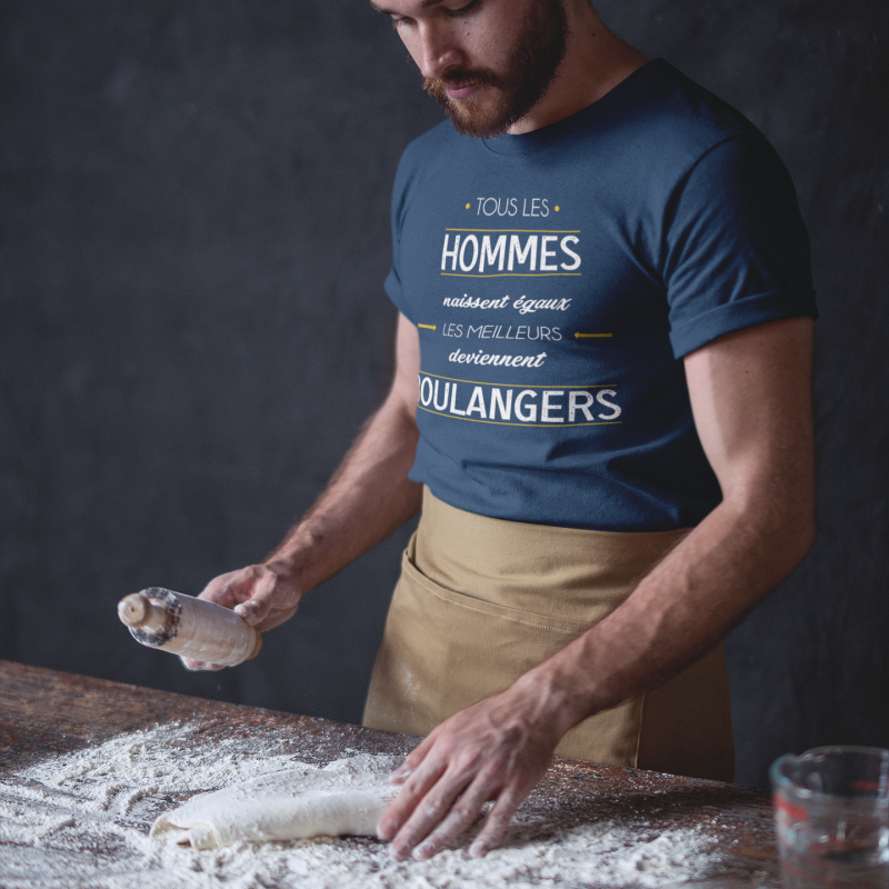 T-SHIRT MÉTIER LES MEILLEURS DEVIENNENT BOULANGERS