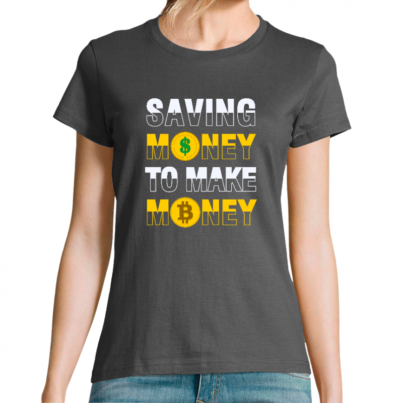 Face T-SHIRT SAVING MONEY FEMME