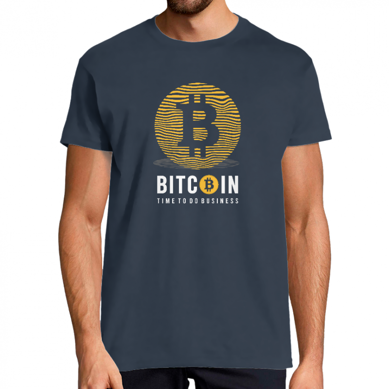 T-SHIRT BITCOIN TIME TO DO BUSINESS HOMME