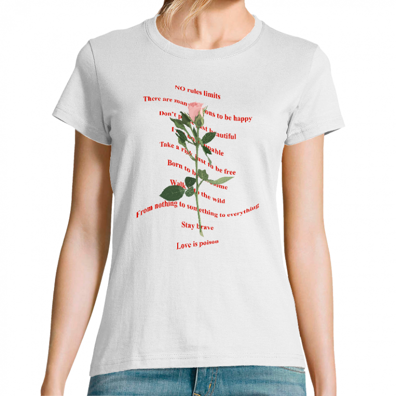 Face NO RULES LIMITS - T-SHIRT FEMME