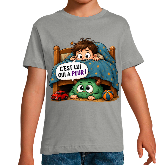 T-shirt Halloween « C’est Lui qui a Peur ! »