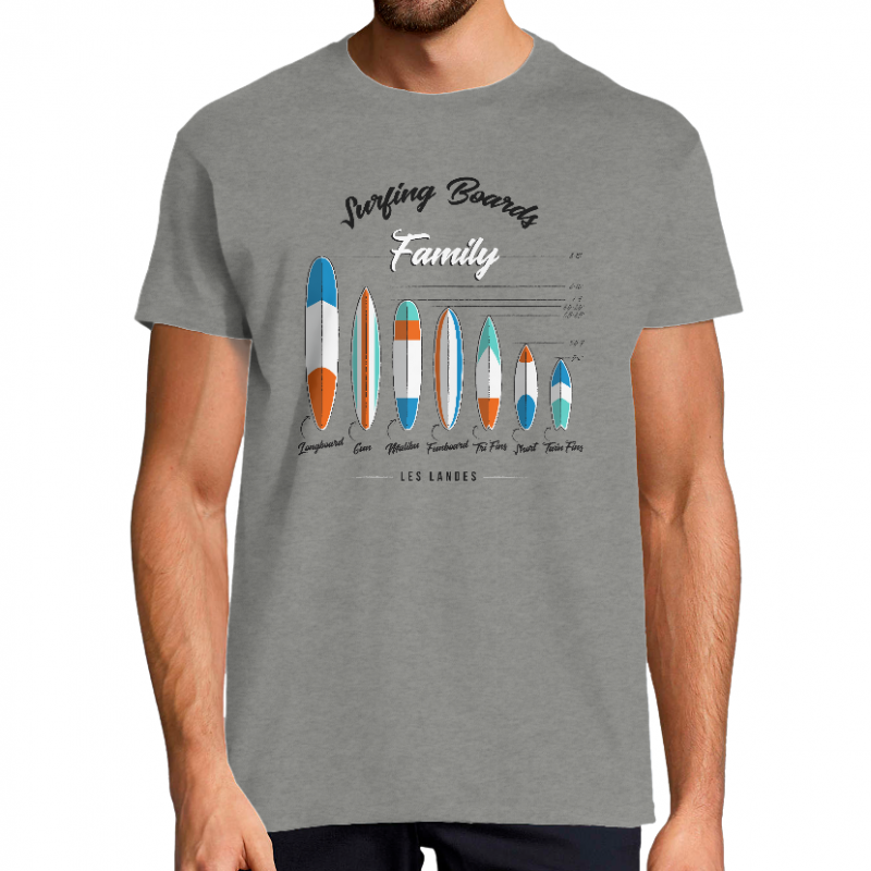 Face SURFING BOARDS FAMILY - T-SHIRT HOMME