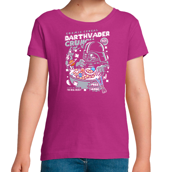 T-SHIRT DARK VADOR MANGE DES CRUNCHS FILLE