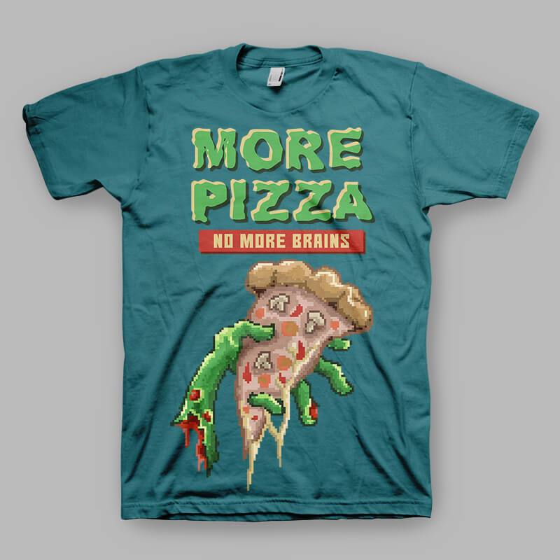 T-Shirt Pizza Zombie