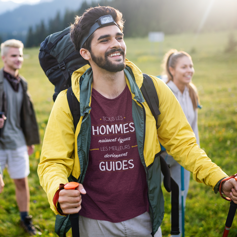 T-SHIRT MÉTIER LES MEILLEURS DEVIENNENT GUIDES