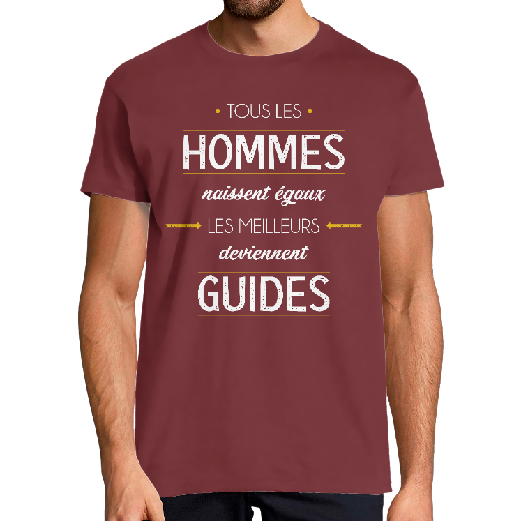 T-SHIRT MÉTIER LES MEILLEURS DEVIENNENT GUIDES