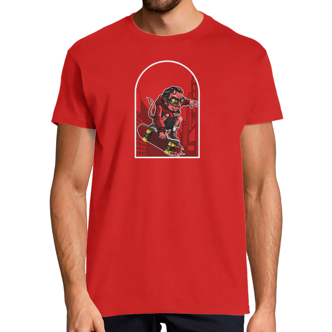 Face T-SHIRT DEMON SKATE HOMME