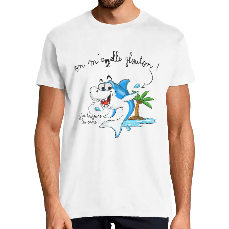 T-SHIRT ON M'APPELLE GLOUTON
