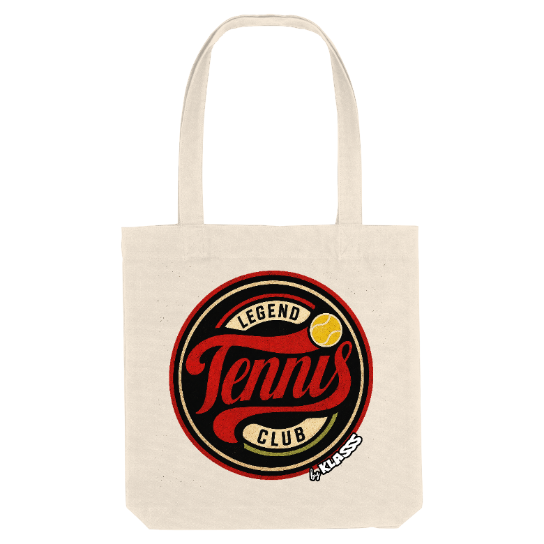TOTE BAG KLASSS "TENNIS LEGEND CLUB" Style Vintage chic