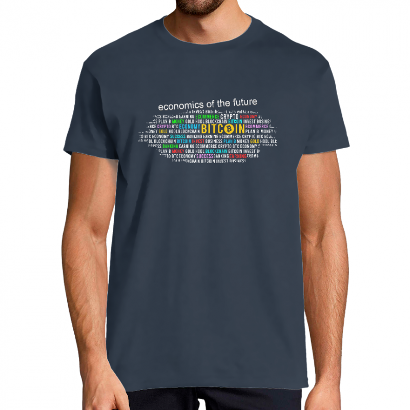 Face T-SHIRT BITCOIN ECONOMICS HOMME