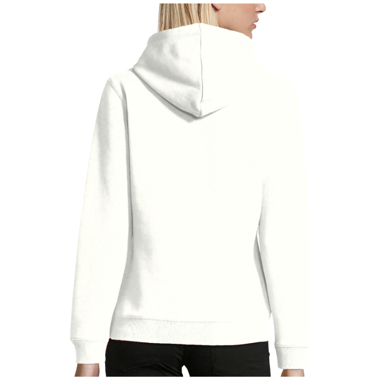 Sweatshirt femme capuche KLASSS "100 % NATURELLE", 280 g/m²