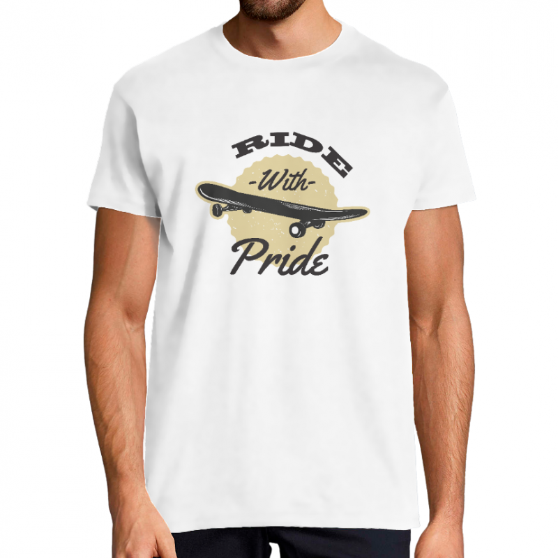 T-SHIRT RIDE WITH PRIDE HOMME
