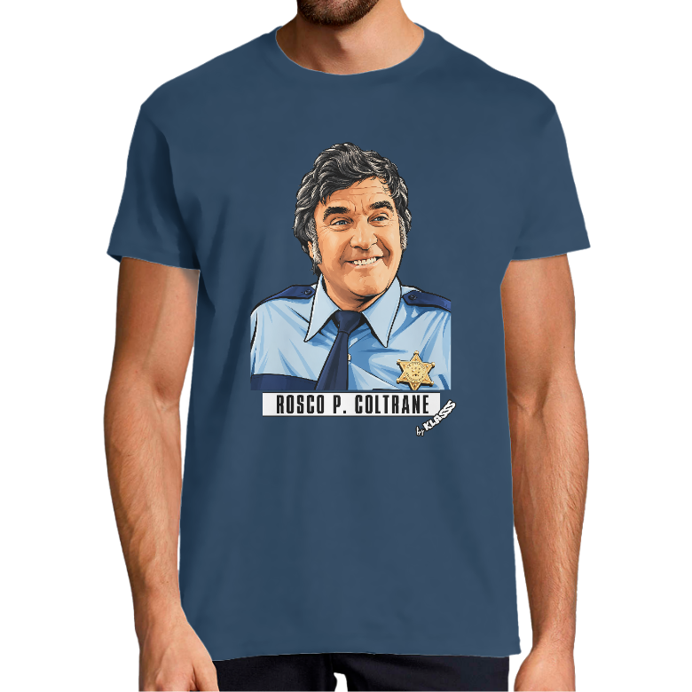 T-shirt Homme REGENT FIT KLASSS Série TV "ROSCO P.COLTRANE" col rond 150 gr