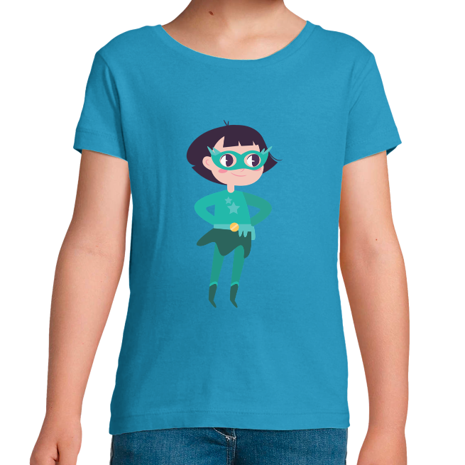 T-SHIRT SUPER-HÉROS GALACTIQUE FILLE