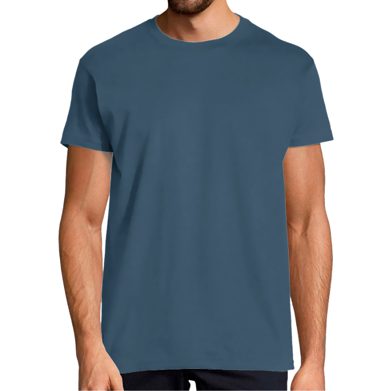 T-SHIRT HOMME KLASSS SPORT VINTAGE "SKI LIFE", col rond 150 gr