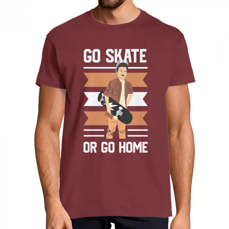 T-SHIRT GO SKATE OR GO HOME