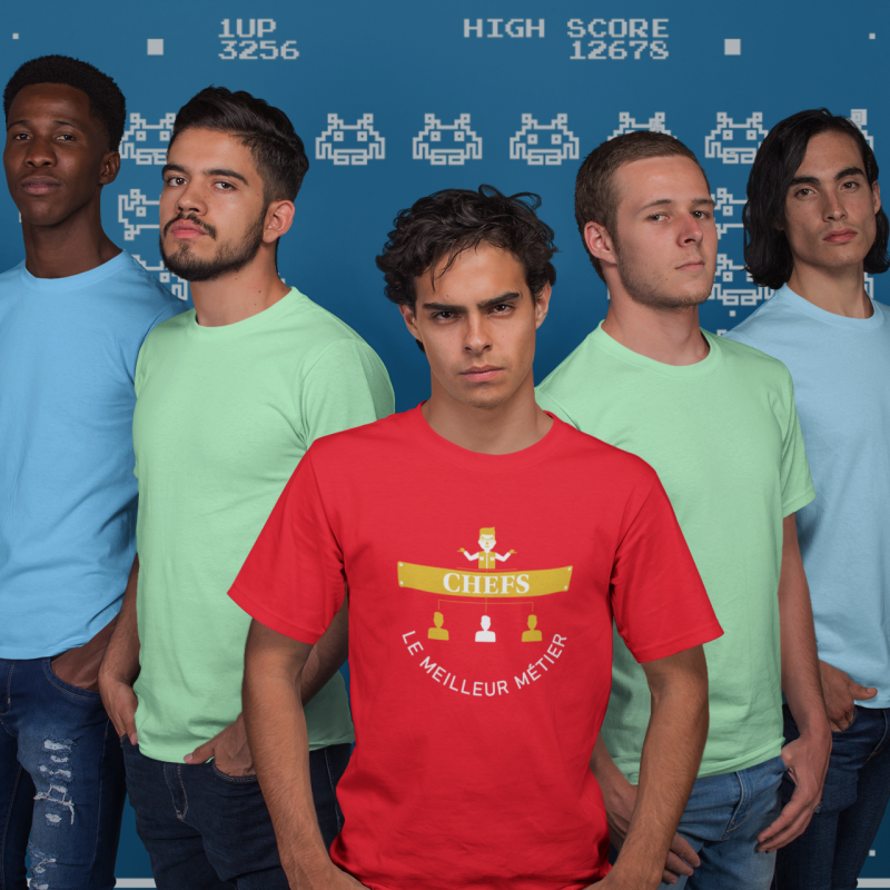 T-SHIRT CHEFS LE MEILLEUR MÉTIER POUR HOMME
