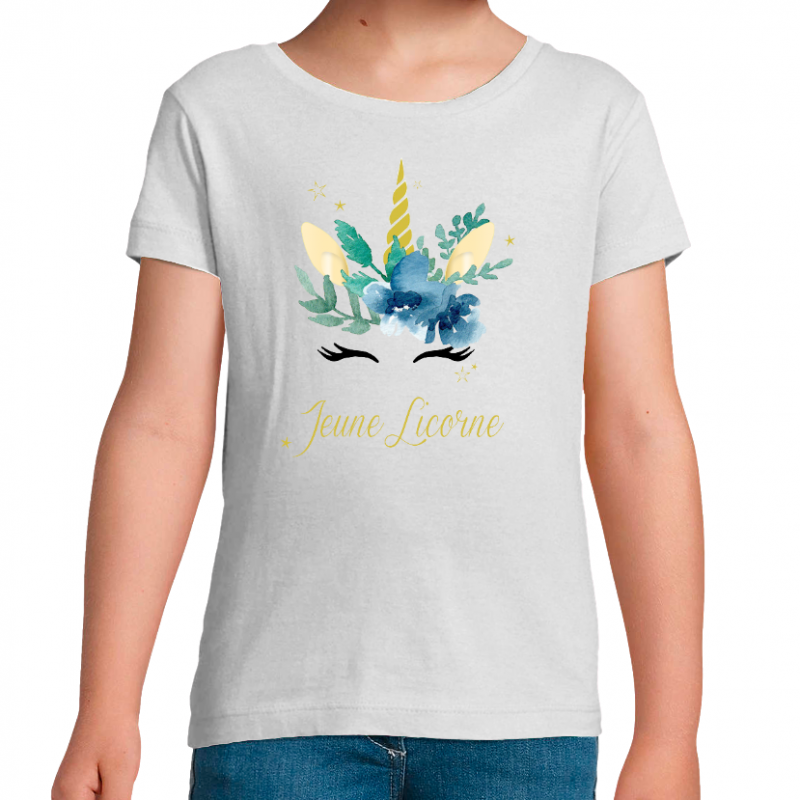 Face JEUNE LICORNE - FILLE