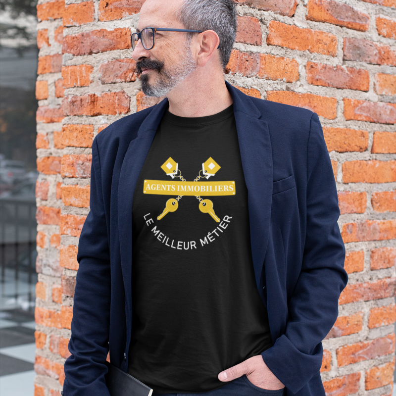T-SHIRT AGENTS IMMOBILIERS POUR HOMME