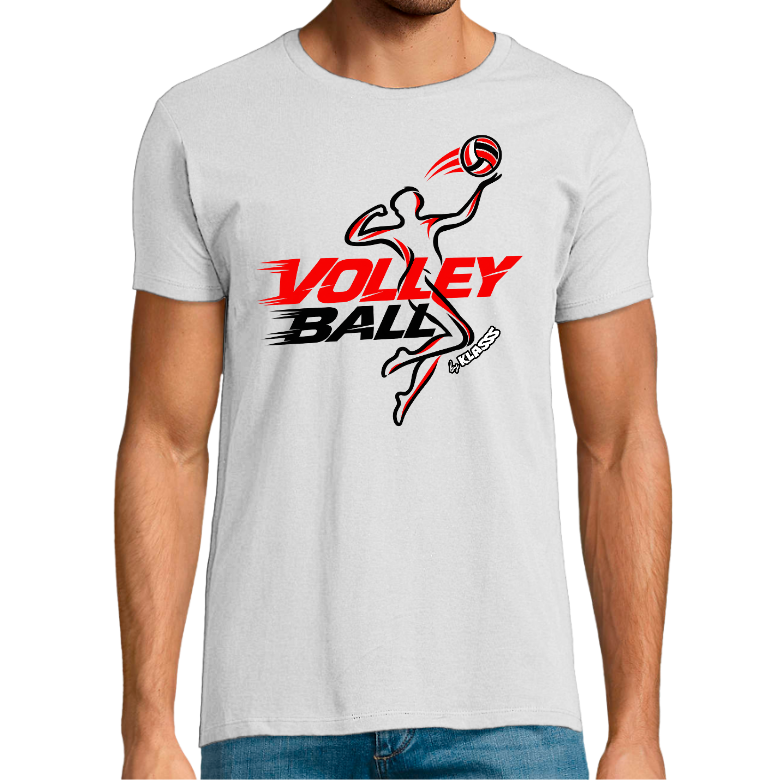 T-shirt Homme REGENT FIT KLASSS "VOLLEYBALL SPIRIT" col rond 