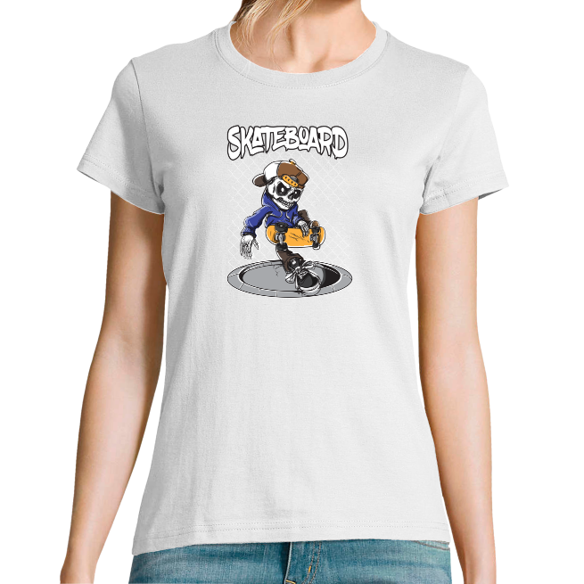 T-SHIRT SKATEBOARD FEMME