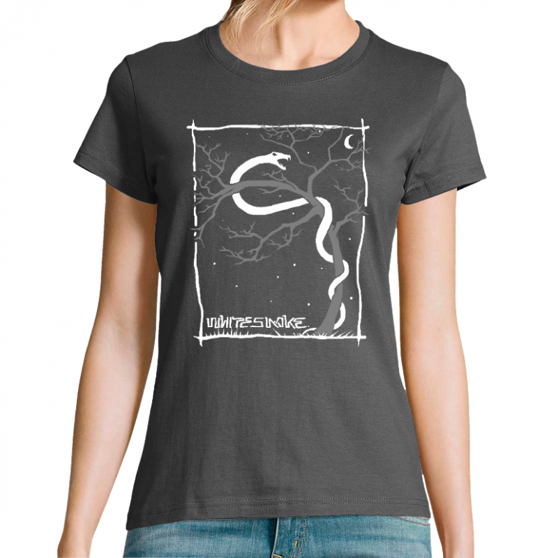 Face T-SHIRT FEMME - WHITE SNAKE