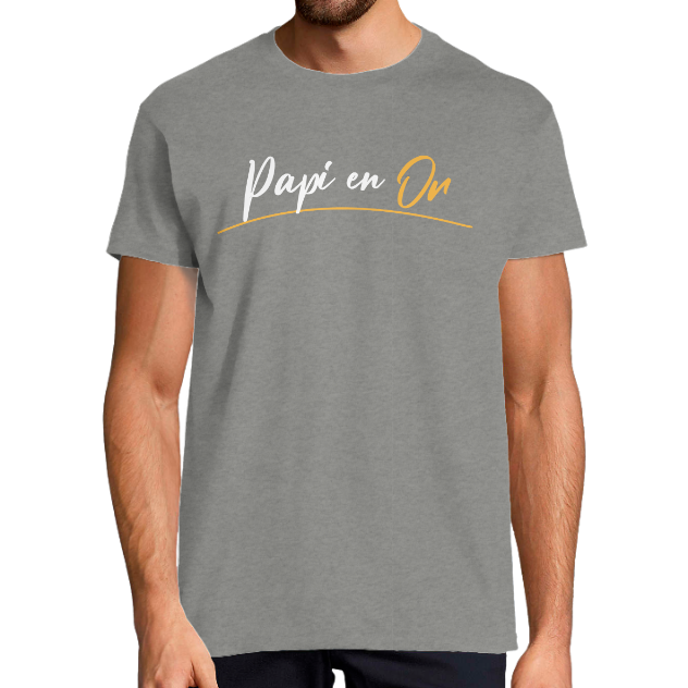  T-shirt “Papi en Or” – Cadeau original pour grand-père