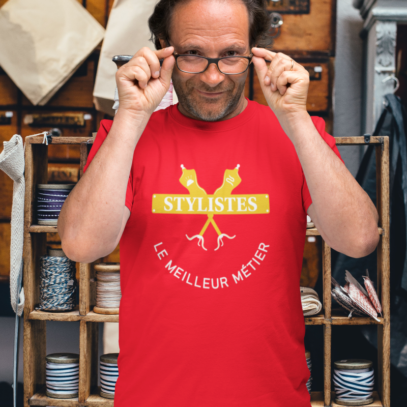 T-SHIRT STYLISTES LE MEILLEUR MÉTIER POUR HOMME