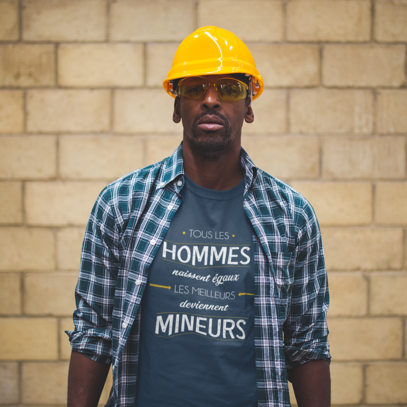 T-SHIRT MÉTIER LES MEILLEURS DEVIENNENT MINEURS