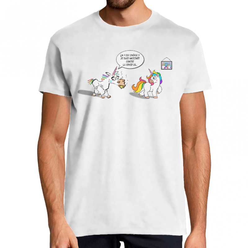 LICORNE VACCINEE - T-SHIRT HOMME