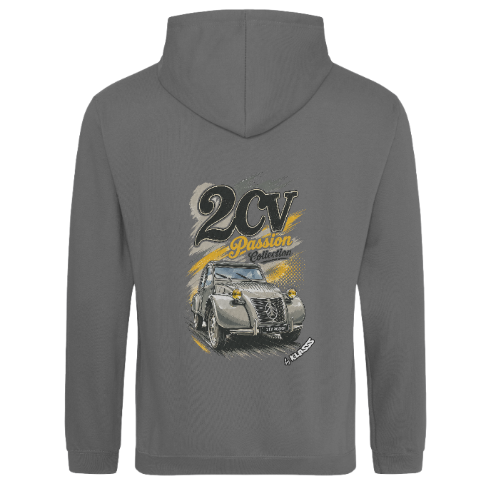 SWEAT A CAPUCHE KLASSS VINTAGE "2 CV PASSION COLLECTION" Style automobile - production certifiée WRAP