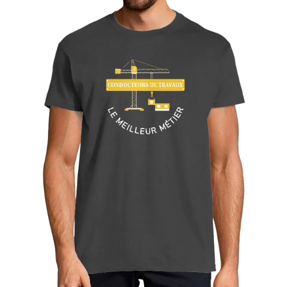 T-SHIRT CONDUCTEURS DE TRAVAUX POUR HOMME