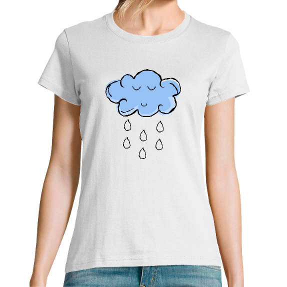 T-SHIRT NUAGE DE LICORNE FEMME