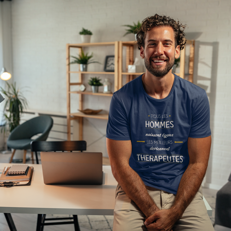 T-SHIRT MÉTIER LES MEILLEURS DEVIENNENT THÉRAPEUTES