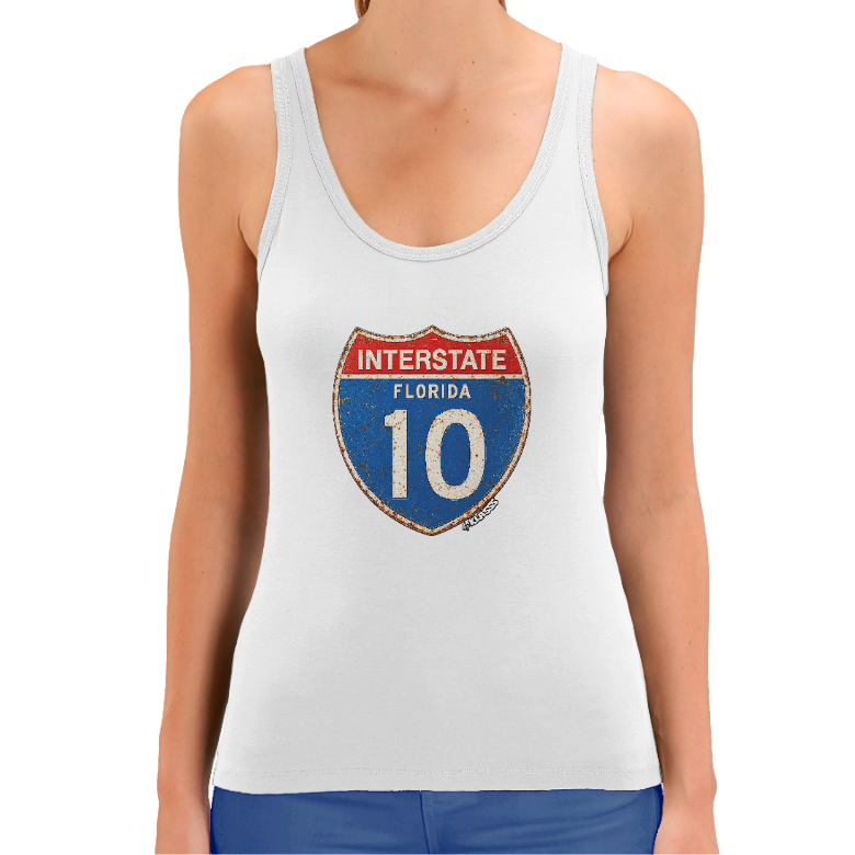 Débardeur FEMME KLASSS "INTERSTATE FLORIDA 10" , coton bio