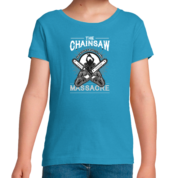 Face T-SHIRT MASSACRE A LA TRONÇONNEUSE FILLE