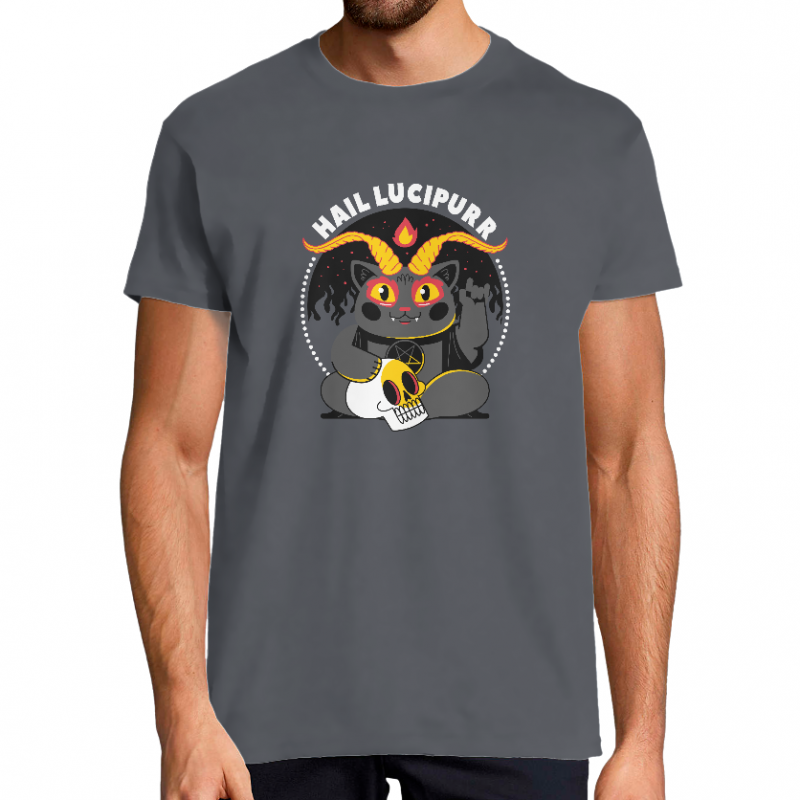T-SHIRT CHAT HAIL LUCIPURR HOMME