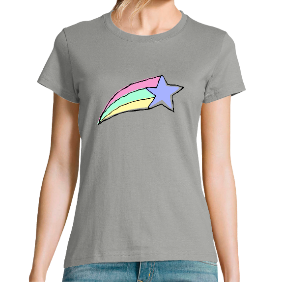T-SHIRT ETOILE DE LICORNE FEMME