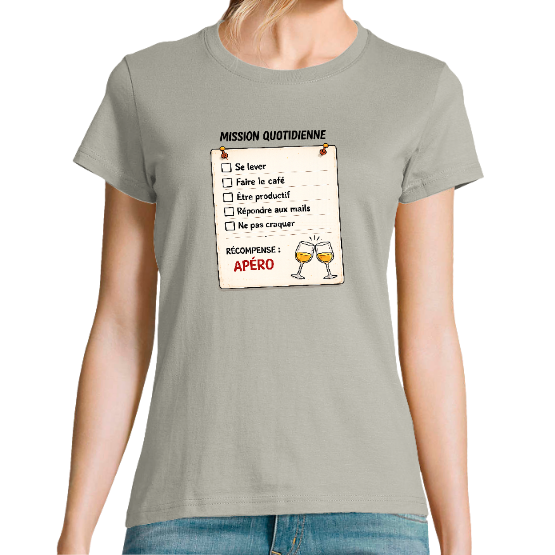 T-shirt Femme Rentrée – Mission Quotidienne