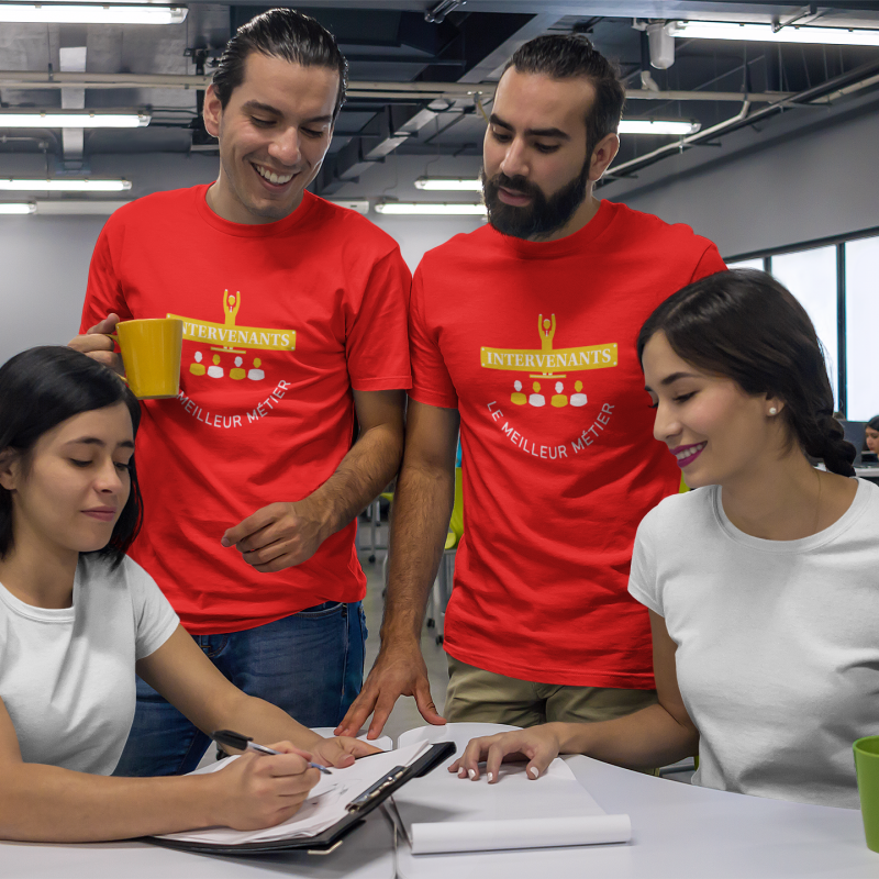 T-SHIRT INTERVENANTS LE MEILLEUR MÉTIER POUR HOMME