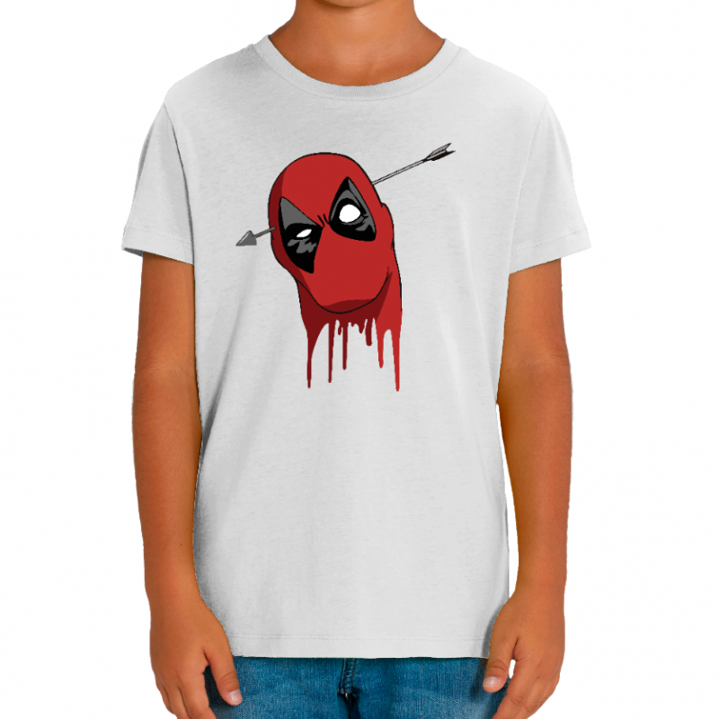 Face T-SHIRT DEADPOOL ARROW ENFANT